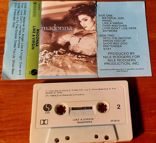 MADONNA – Like A Virgin - 1985 Cassette Carousel 2
