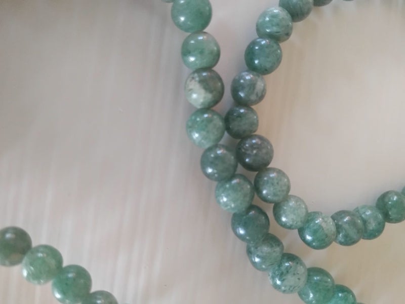 Old Greenstone Natural Jade Necklace . Carousel 8