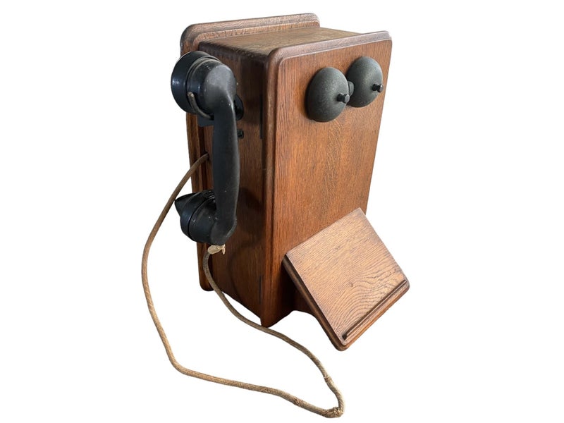 Vintage Ericsson Wall-Mounted Telephone – Elegant Wood Case Carousel 2