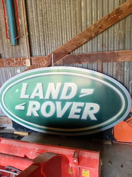 LAND ROVER WOODEN SIGN Carousel 2