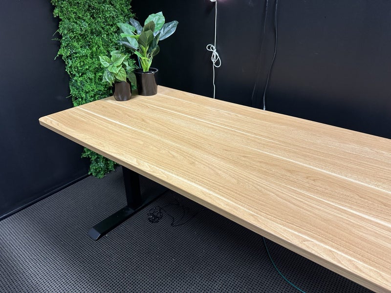 Oak Standing Office Desk (Large) Carousel 2