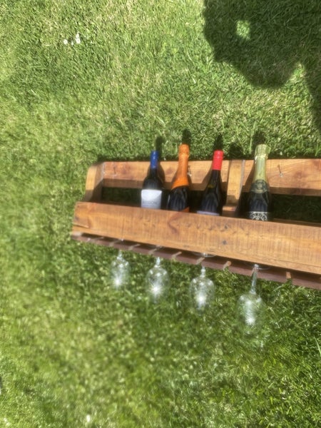 Country Farmhouse style Bottle Rack Carousel 2