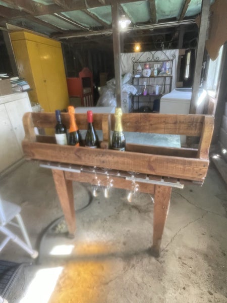 Country Farmhouse style Bottle Rack Carousel 1