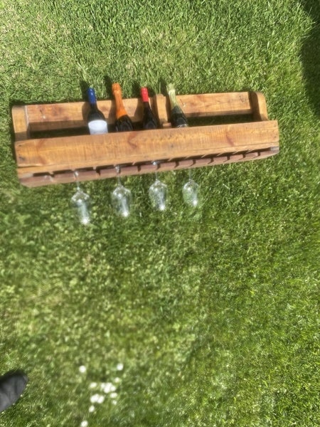 Country Farmhouse style Bottle Rack Carousel 4