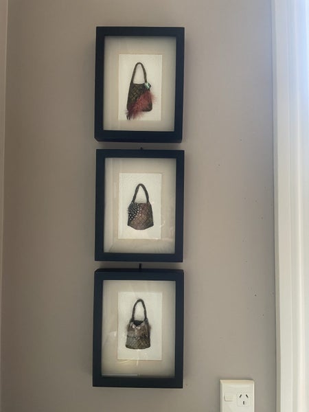 3 x Framed Kete - Mixed Media Handmade and Displayed in Framed Shadowboxes Carousel 13