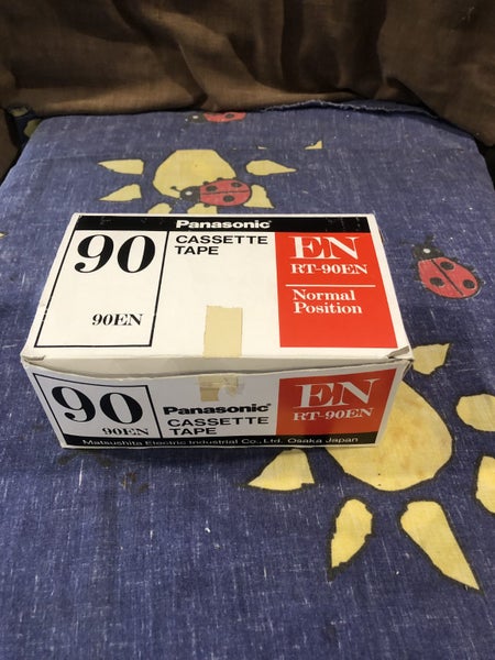 Panasonic 90min Blank Cassette Tape Lot x8 New Sealed Made inJapan. Carousel 1