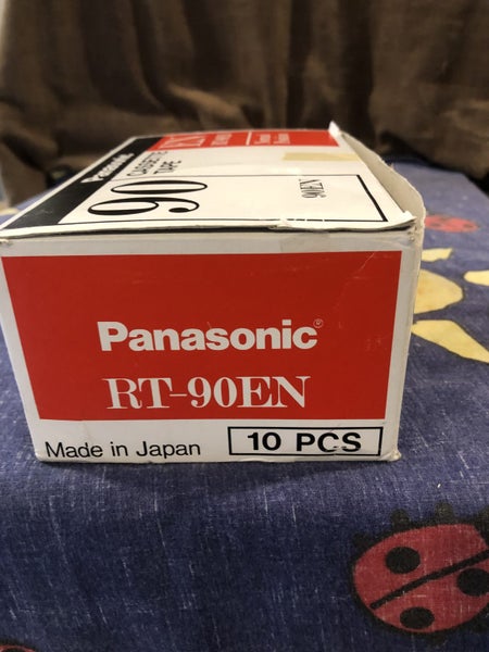 Panasonic 90min Blank Cassette Tape Lot x8 New Sealed Made inJapan. Carousel 2