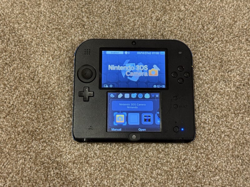 Nintendo 2DS Black & Blue $1 Reserve! Carousel 1