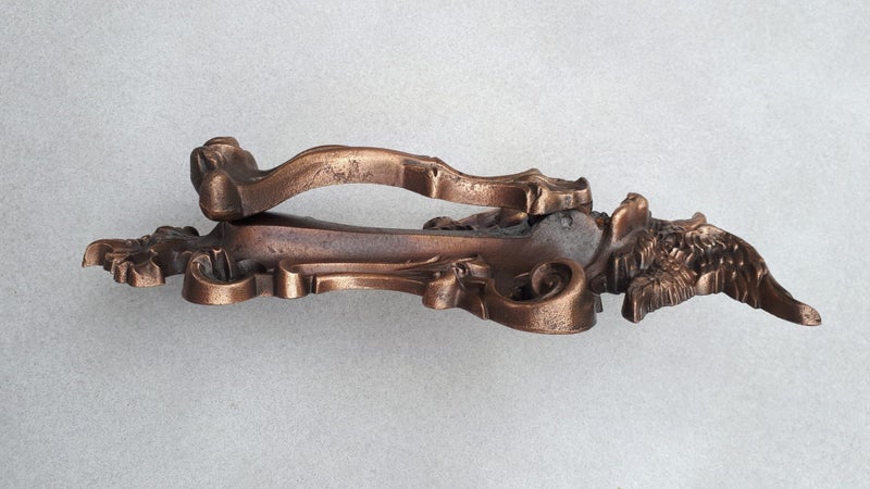 Door Knocker Cast Iron - Sitting Eagle Raven Dated 1841 Carousel 4