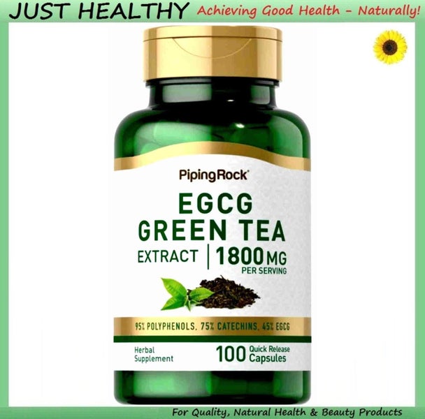 GREEN TEA EXTRACT EGCG - 1,800 mg per SERVING - 100 CAP Carousel 1