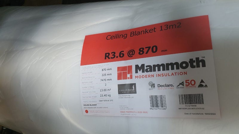 Mammoth R3.6 Ceiling Insulation Carousel 1