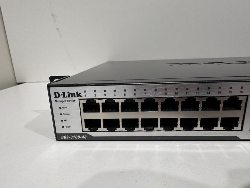 $1 Res D-Link DGS-3100-48 is a Layer 2 stackable gigabit managed switch64033695673602114