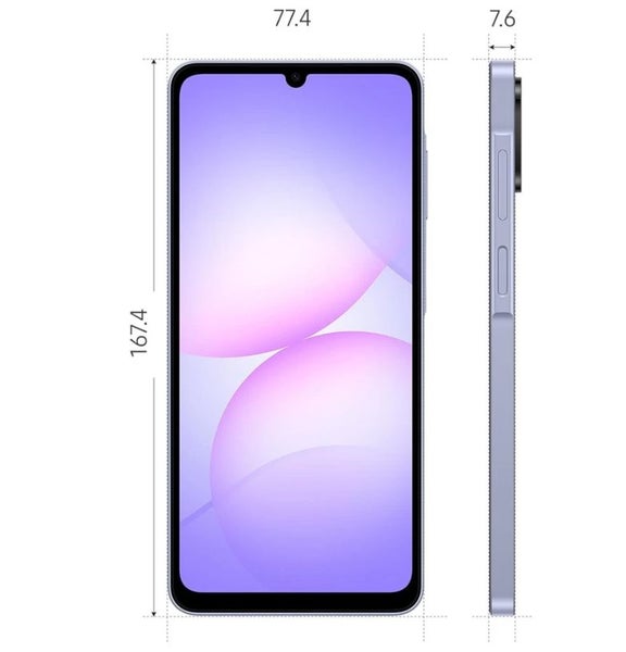 Samsung Galaxy A07 LTE 4GB+128GB Violet Dual SIM Unlocked Android Cell Phone New64422238361985111