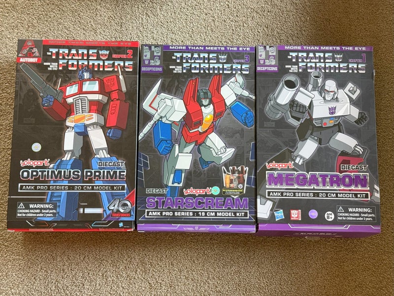 YOLOPARK AMK PRO MEGATRON OPTIMUS STARSCREAM DIECAST VERSIONTRANSFORMERS Carousel 1