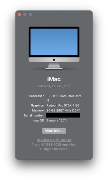 iMac 27" Late 2019 24 GB RAM Carousel 2