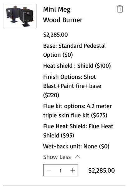 Wood fire “Mini Meg” burner Carousel 7