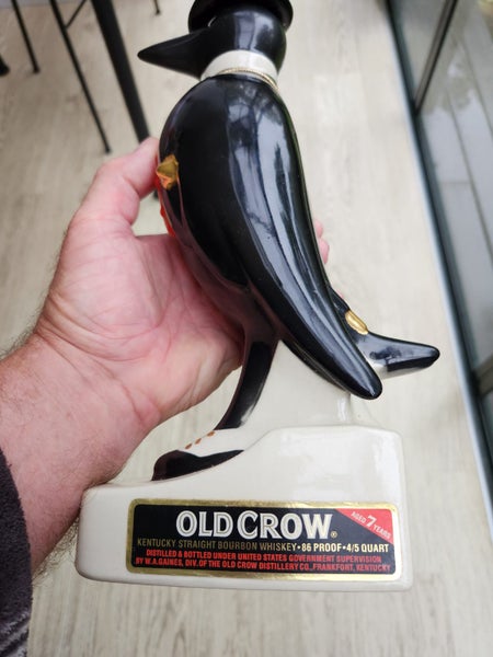 Old Crow Whiskey Decanter - 1970's Carousel 8