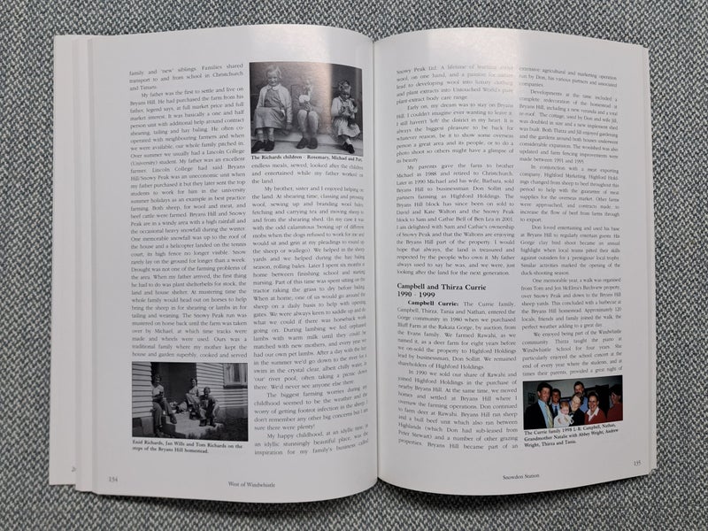 WEST OF WINDWHISTLE, STORIES OF THE LAKE COLERIDGE AREA (Local History) #3000 Carousel 6