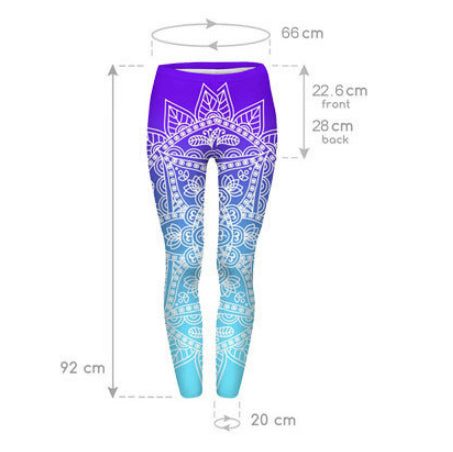 Mandala Colourful High Waist Yoga Pants Women Printed Leggings Carousel 2