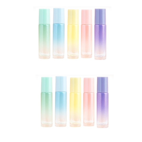 5 Pieces 10 Milliliter Glass Roller Bottles Thick On Ball Essential Oil Carousel 7
