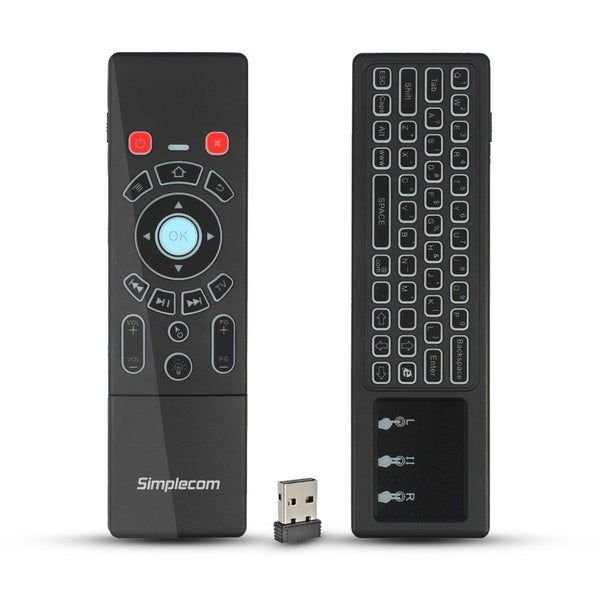 Simplecom Rt250 Rechargeable 2.4Ghz Wireless Remote Air Mouse Keyboard With Touc Carousel 1