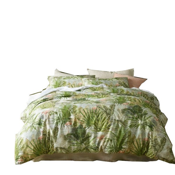 Accessorize Flamingo Cotton Quilt Cover Set Carousel 1
