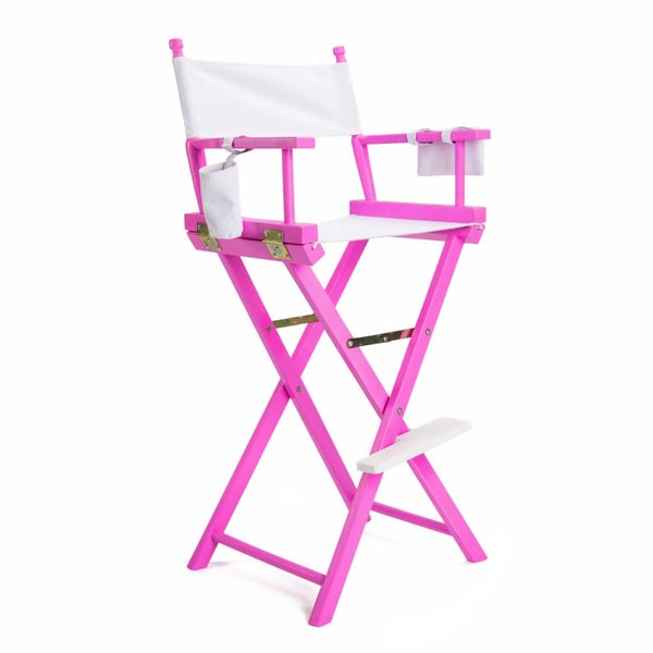 La Bella Pink Folding Tall Chair Dark Humor Movie Director 75Cm Carousel 1