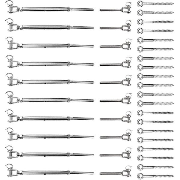 Hod Health & Home Stainless Steel Wire Rope Diy Balustrade Kit Jaw/Swage Fork Tu Carousel 1