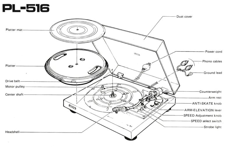 Japanese-made classic turntable....the Pioneer PL-516 Carousel 8