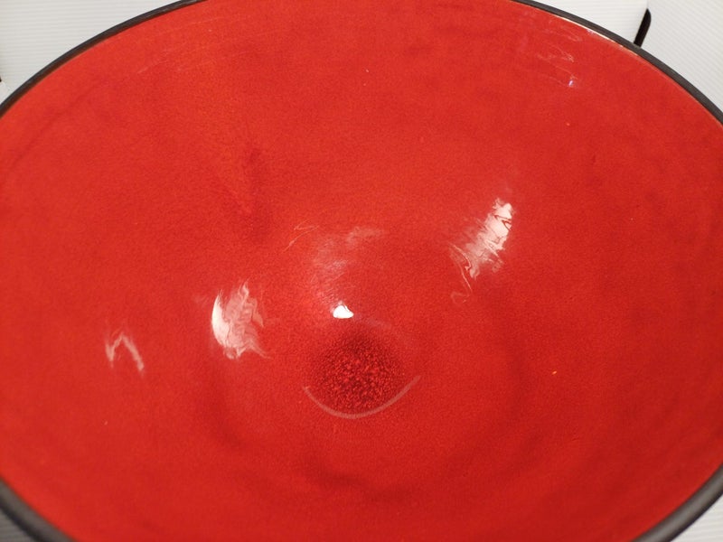 Peter Collis Ceramic Red Bowl Carousel 3