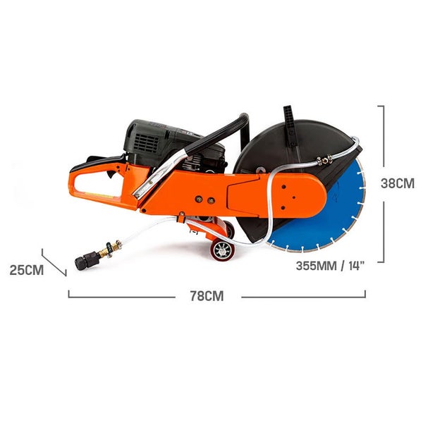 Baumr Ag Baumr-Ag 75Cc Concrete Cut Off Demolition Saw Wet Road Cutter Brick Carousel 2