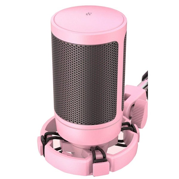 Usb Gaming Pc Microphone Streaming Podcasts Desktop Condenser Pink Carousel 1