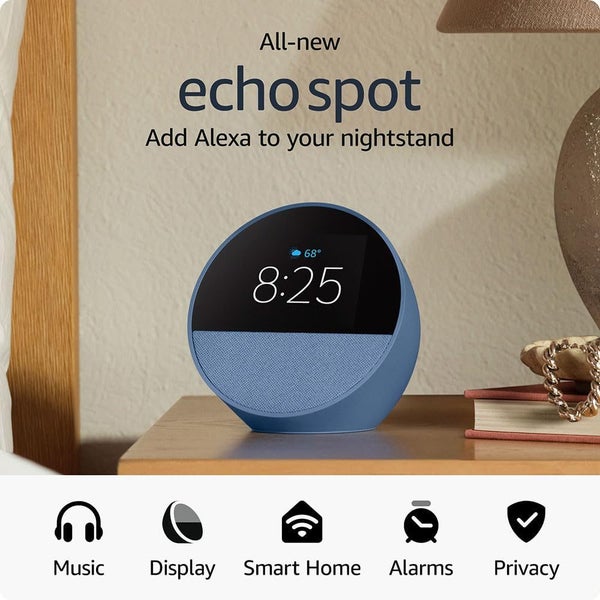 All-new Amazon Echo Spot Alexa Smart Hub - Blue Carousel 2