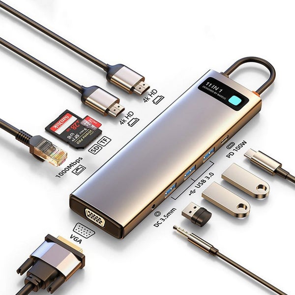 Baseus Metal Gleam 11-in-1 USB-C Hub Carousel 1