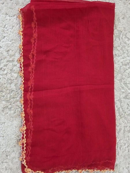 2.5 Mtr Red Soft Chiffon Material Carousel 2
