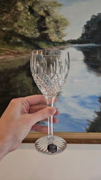 Set of 6 Vintage Crystal Wine Glasses - Stuart Shaftesbury Claret Wine Glasses Carousel 2