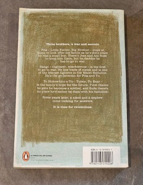Tu A Novel by Patricia Grace. Three brothers, one war and multiple secrets. Carousel 2