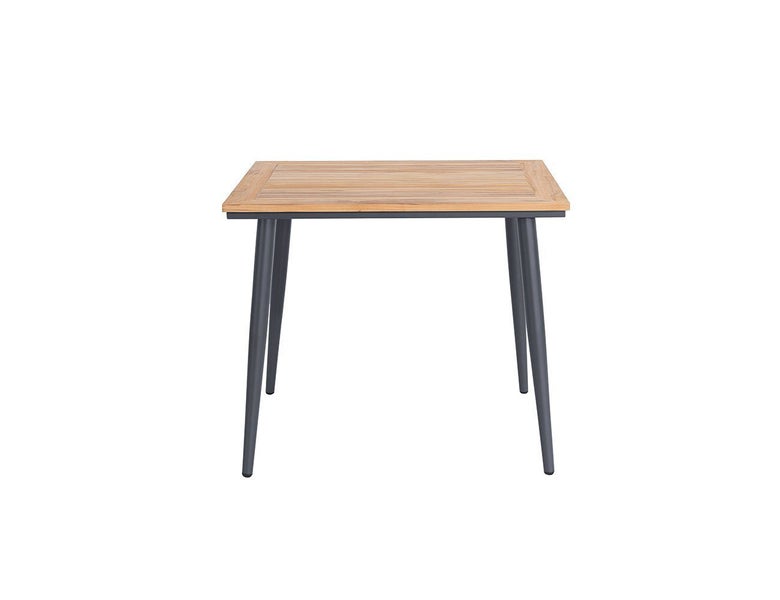 Teal Teak Outdoor Patio Dining Table 90 90cm Carousel 1