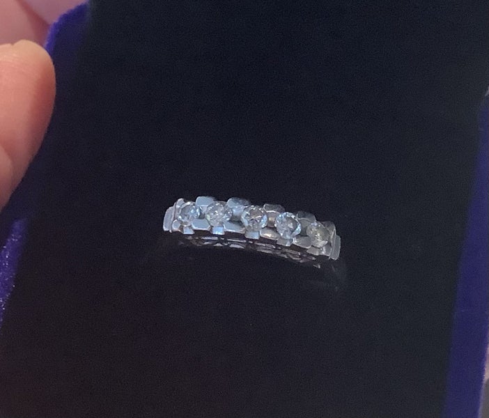 Natural Diamond and Platinum Ring Carousel 1