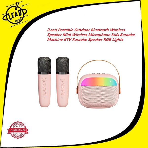 Bluetooth Wireless Speaker Mini Wireless Microphone Kids Karaoke Machine Carousel 1