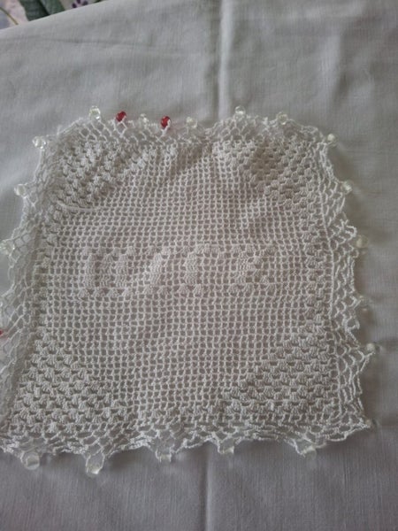 Vintage Beaded milk jug cover Carousel 1