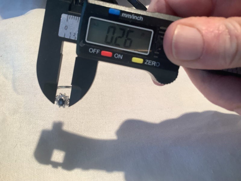 Natural Sapphire and Natural diamond Platinum ring Carousel 10