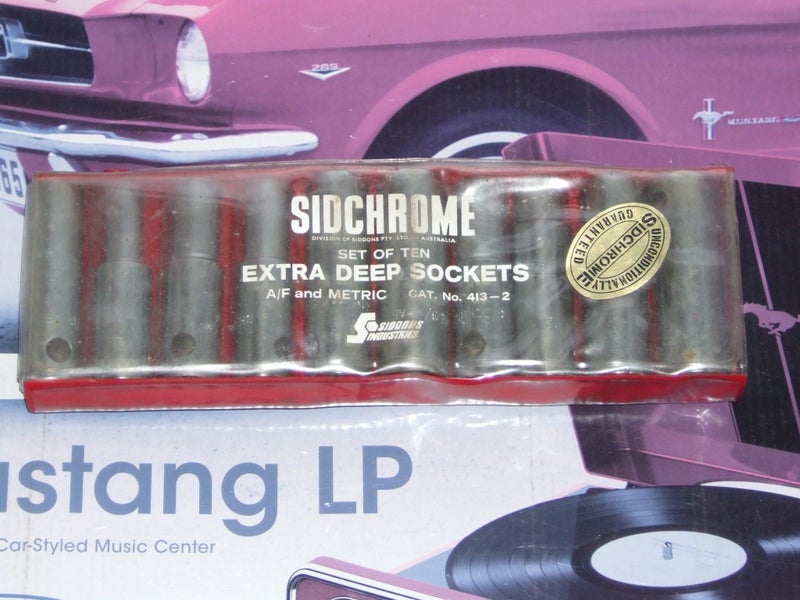 Sidchrome Set of Ten Extra Deep Sockets A/F and Metric - Cat. No. 413-2 Carousel 1