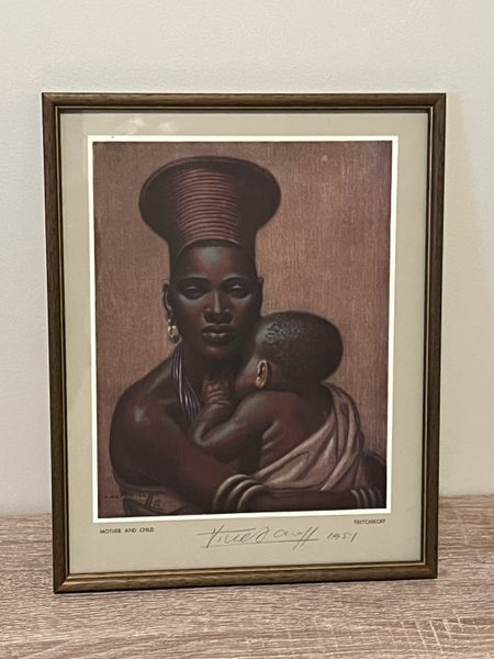 Vintage Tretchikoff Signed Original Print ‘Mother And Child’ Carousel 5