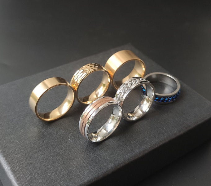 (6X Rings for Men) Mix & Match Rings Statement Rings RSS11DC-1064400722793475114