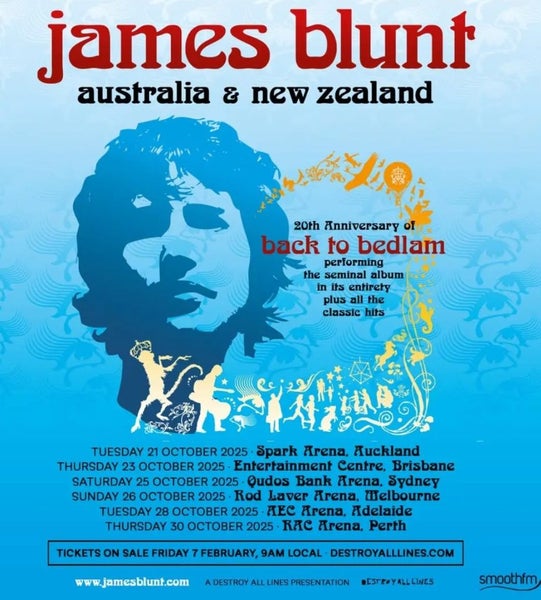 X2 James Blunt tickets Auckland 21/10/2025 Carousel 1