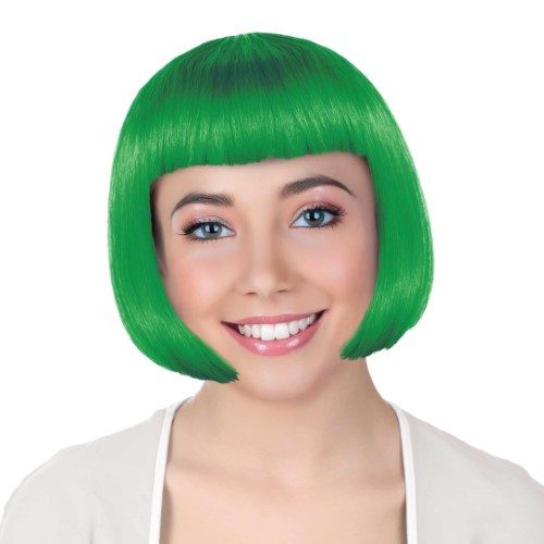 Costume Accessory - Team Spirit Bob Wig Green 14+ Carousel 1