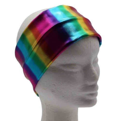 Costume Accessory - Team Spirit Stretch Headband Rainbow 14+ Carousel 1