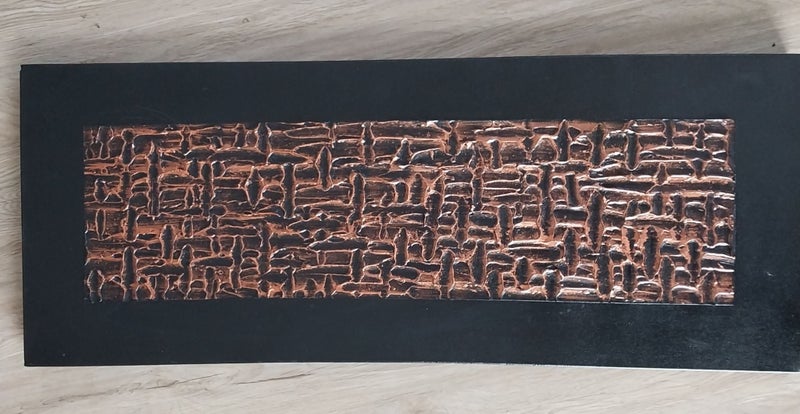 Contemporary Copper Look Art Work Carousel 6