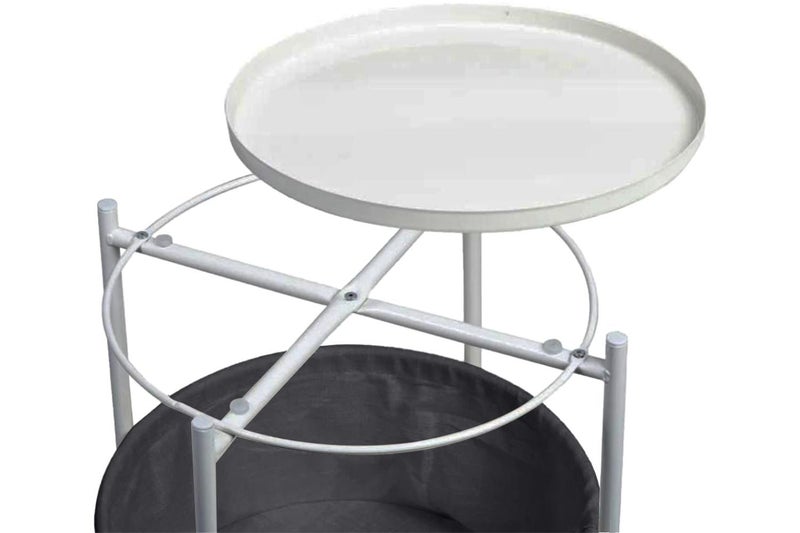 $1 Reserve SASAKI Simple Side Table with Basket and Removable Tray (Chch Store) Carousel 2